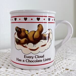Vintage 1980s Heart Warming Cocoa Mug
